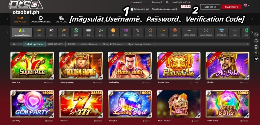 Maligayang pagdating sa OtsoBet, isang online na casino na may libu-libong laro at mahigit sa 100,000 na manlalaro